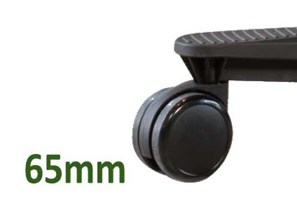 65mm black castors (nylon base only)