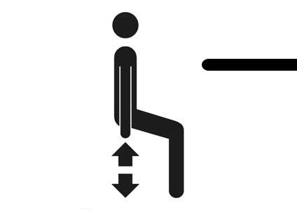 Spira Counter height gas lift