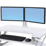Ergotron WorkFit Dual Monitor Kit White