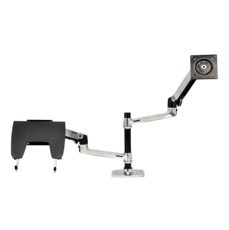 Ergotron LX Dual Stacking Arm - Silver