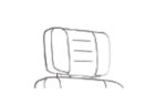 Headrest RH Focus. Adjustable in height & angle